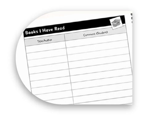 custom printed planner reading logs