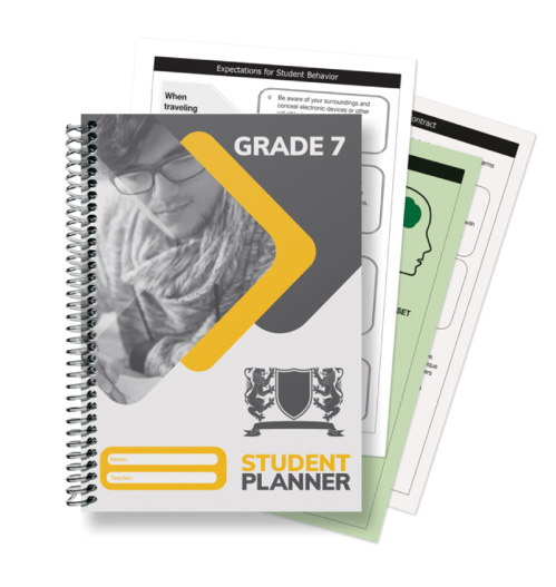 Grade 7 Custons studen planner