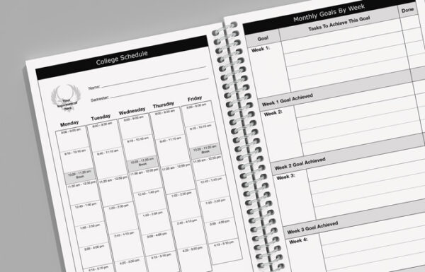 Printed college planner