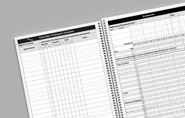 Teacher planners assessment pages