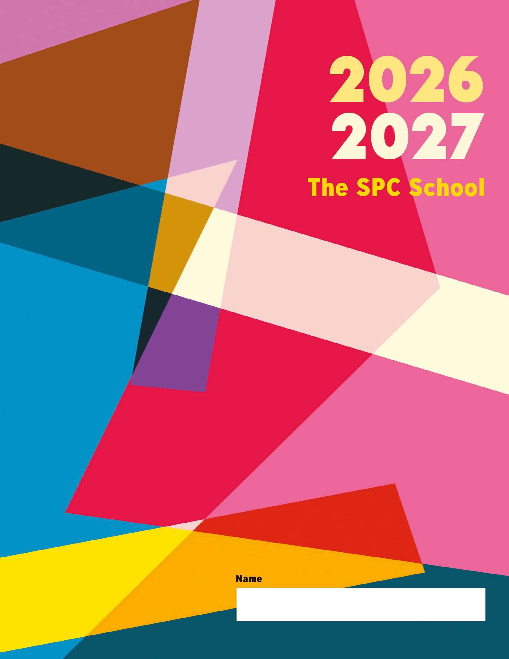 2025/26 School Planner Company Custom Student Planner Cover Option 22