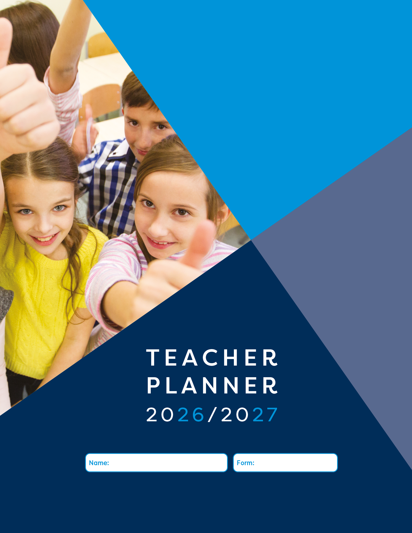 2025/26 School Planner Company Custom Teacher Planner Cover Option 3