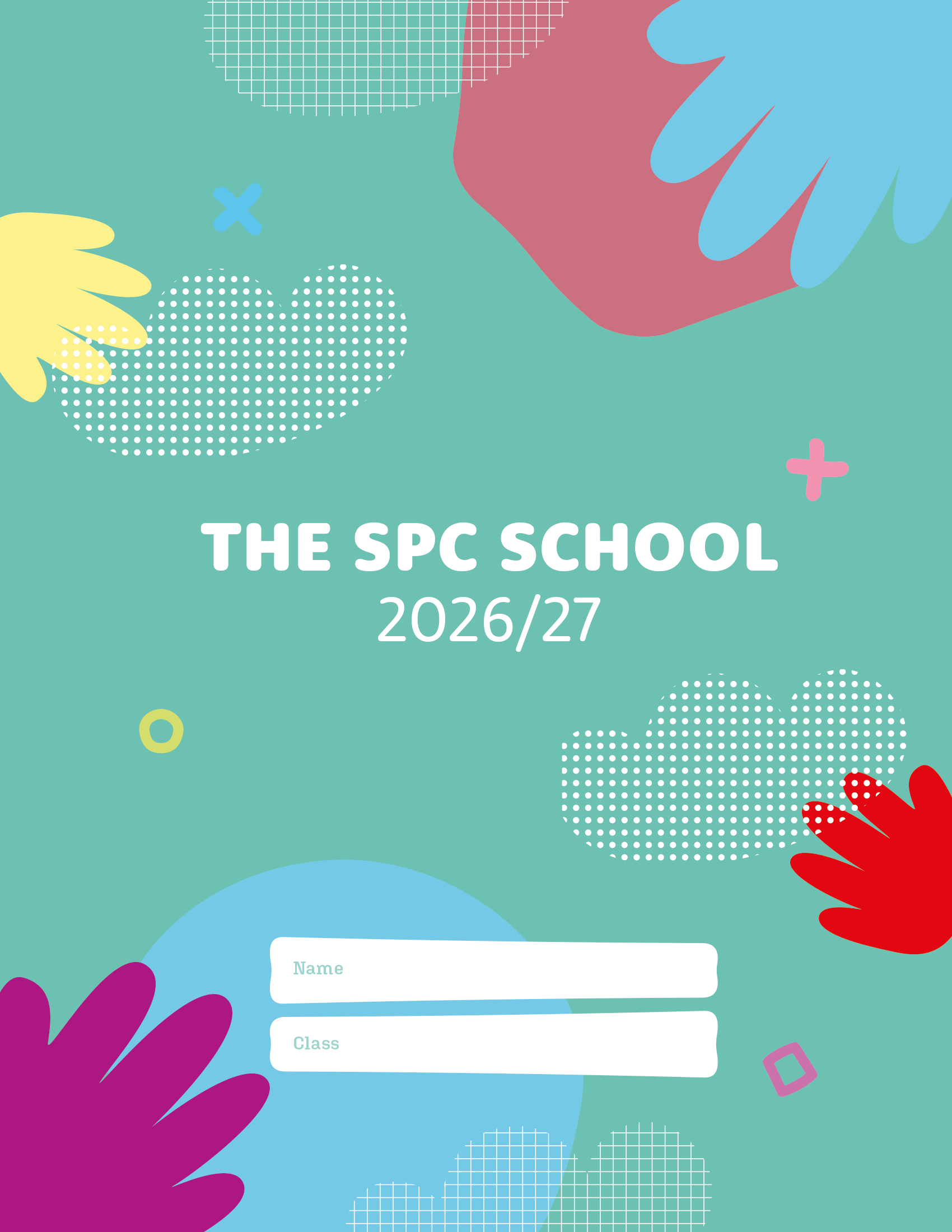 2025/26 School Planner Company Custom Student Planner Cover Option 7