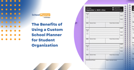 custom school planner template showing the benefits of using custom school planners for organization
