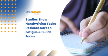 Blog Graphic: Studies Show Handwriting Tasks Reduces Screen Fatigue & Builds Focus